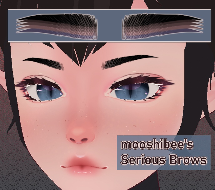 mooshibee's Serious Brows - VRoid