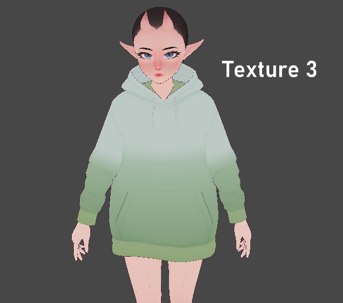 Simple Ombré Hoodie - VRoid