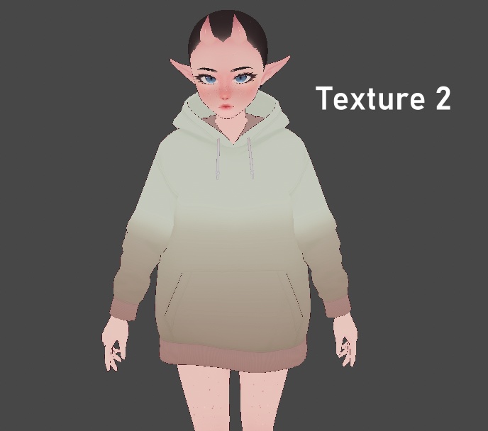 Simple Ombré Hoodie - VRoid