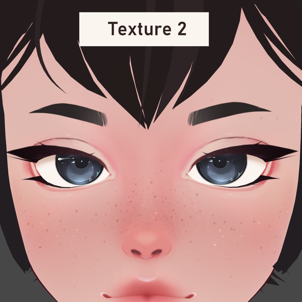 Rounded Brows - VRoid Texture Pack