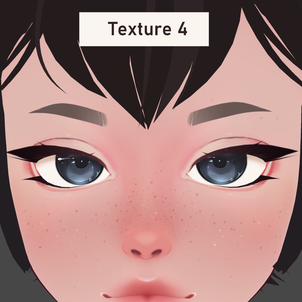 Rounded Brows - VRoid Texture Pack