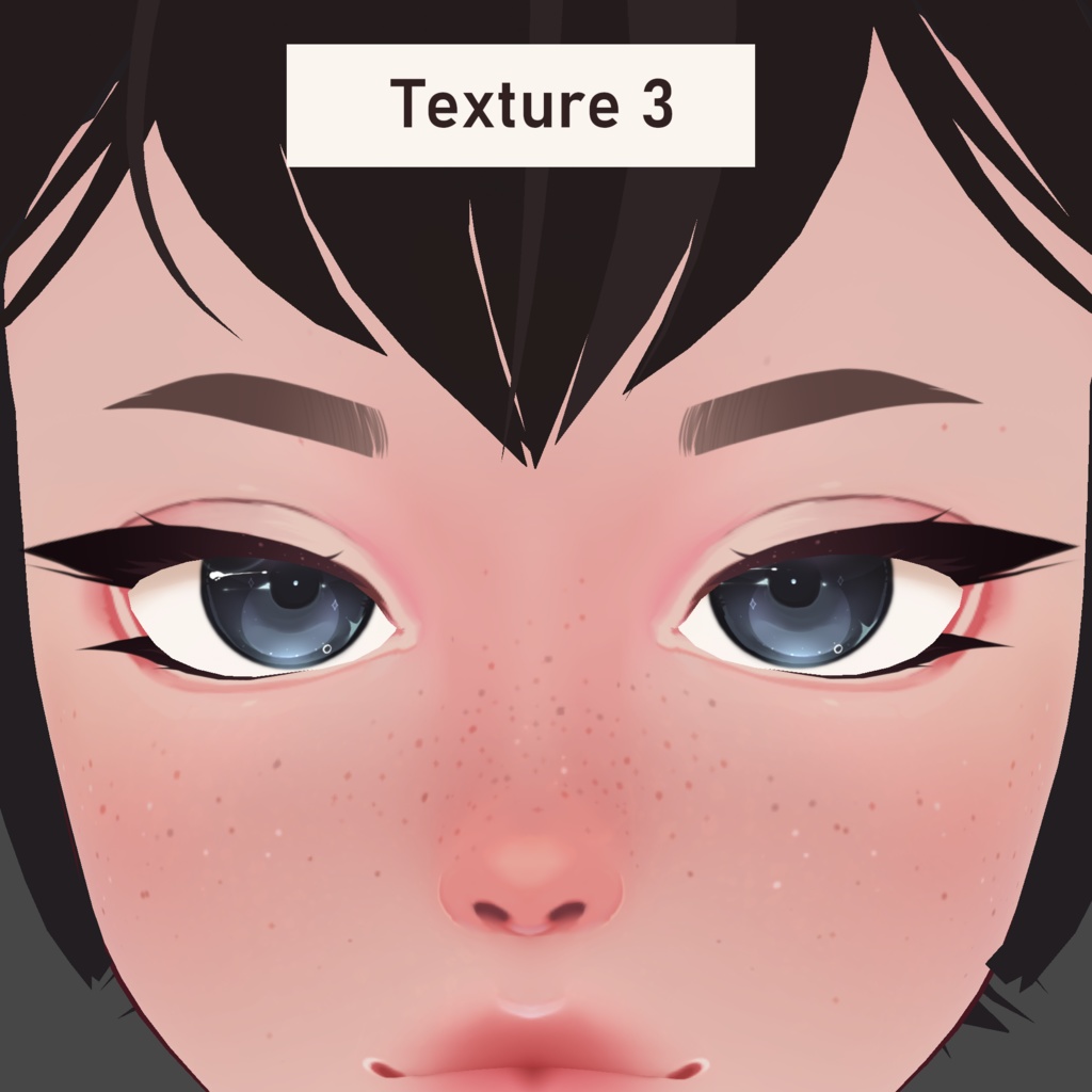 Rounded Brows - VRoid Texture Pack