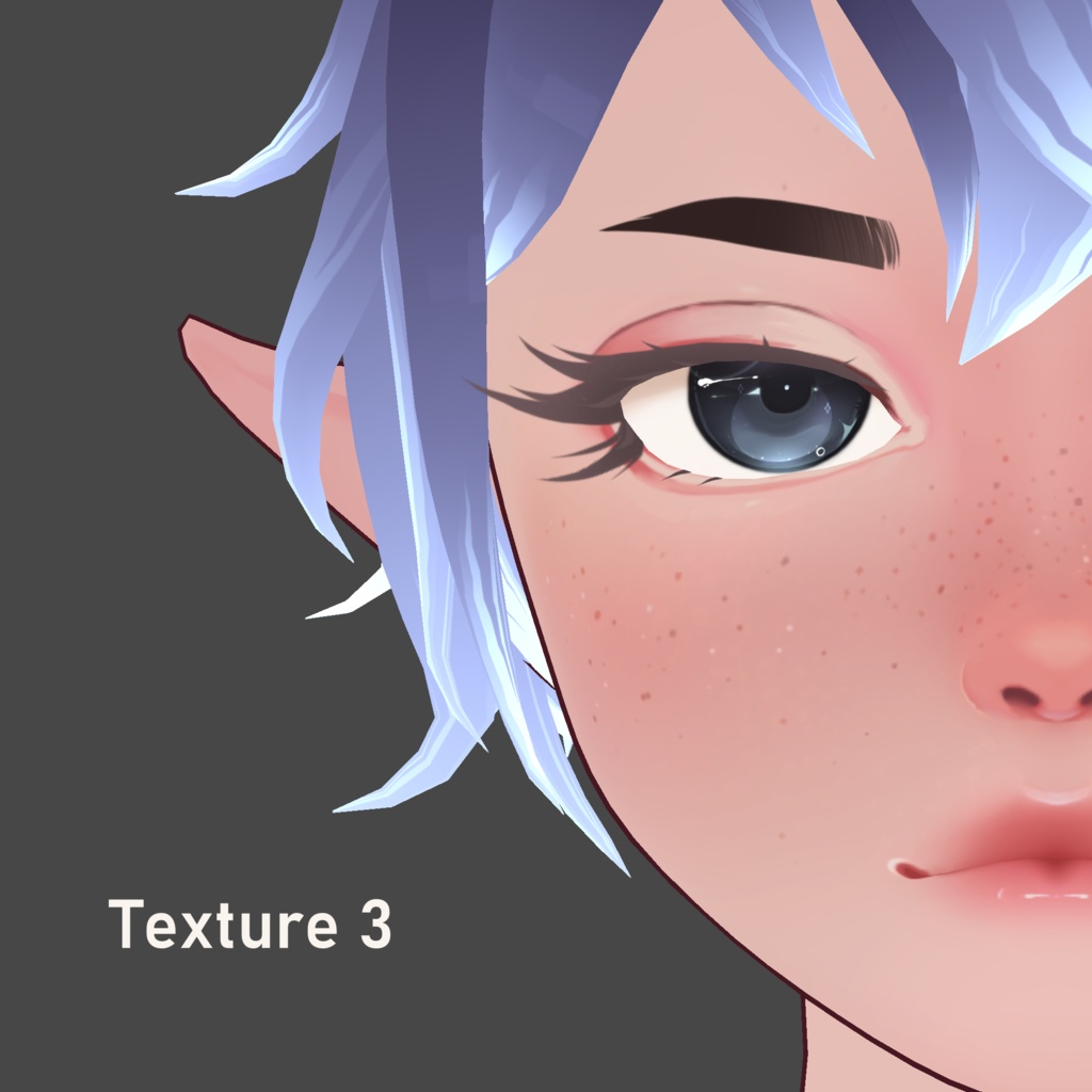 Curled Eyeliner - VRoid Texture Pack