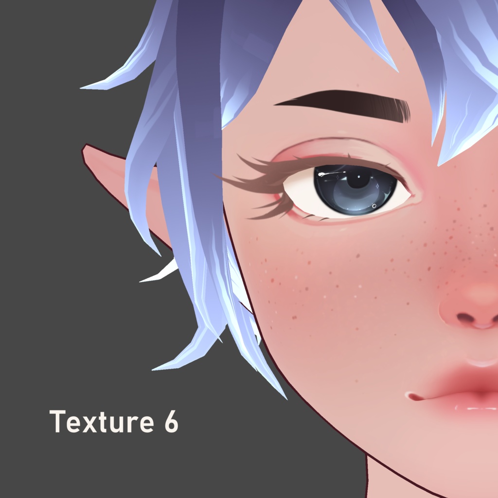 Curled Eyeliner - VRoid Texture Pack