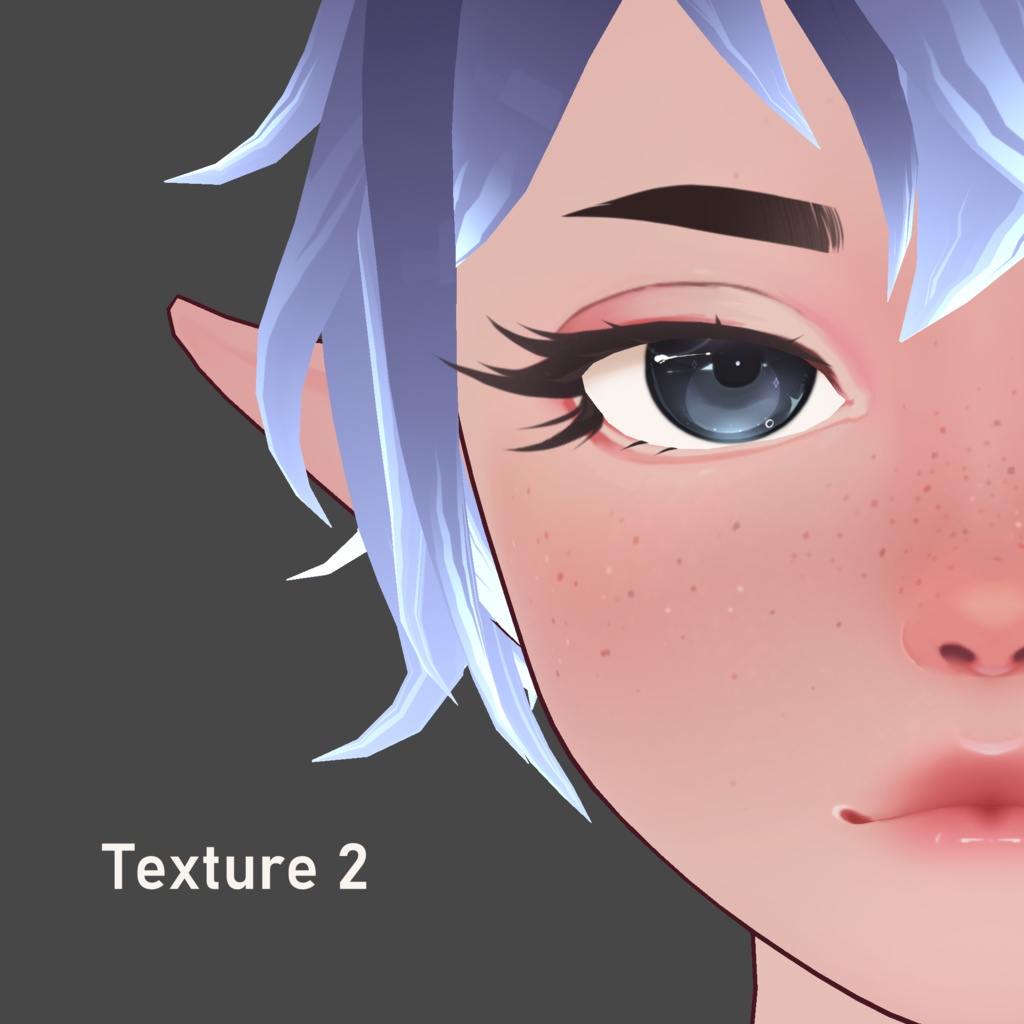 Curled Eyeliner - VRoid Texture Pack