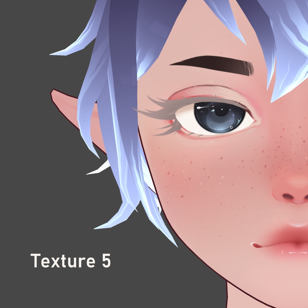 Curled Eyeliner - VRoid Texture Pack