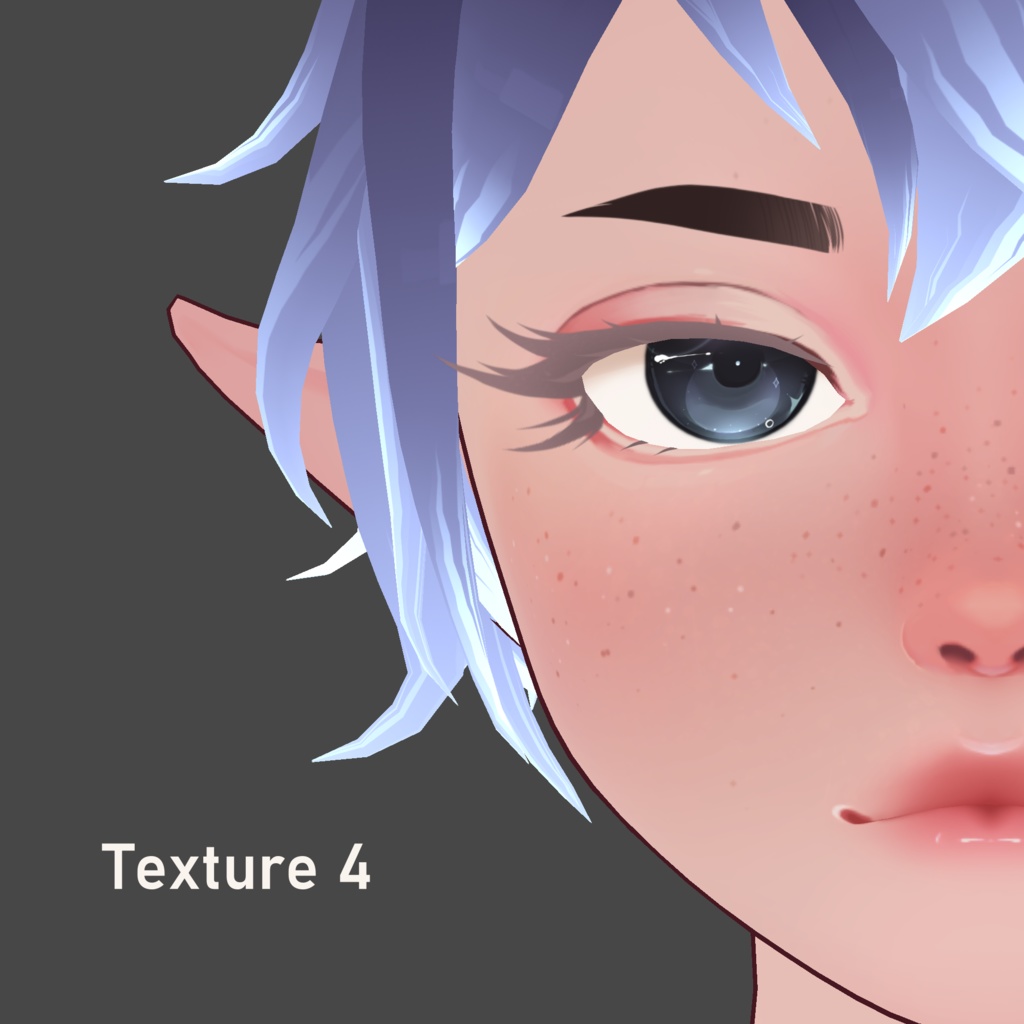Curled Eyeliner - VRoid Texture Pack