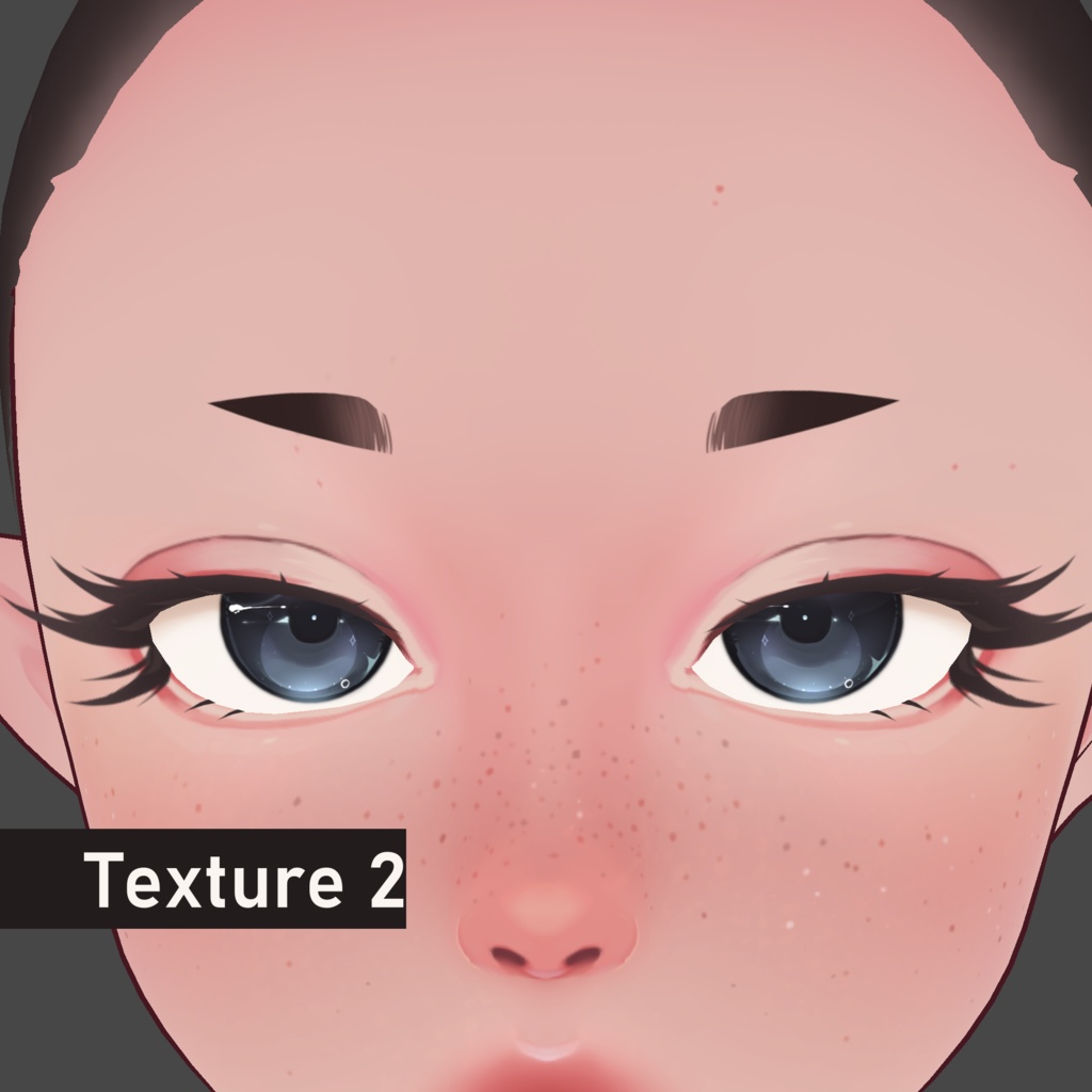Pointed Brows - VRoid Texture Pack