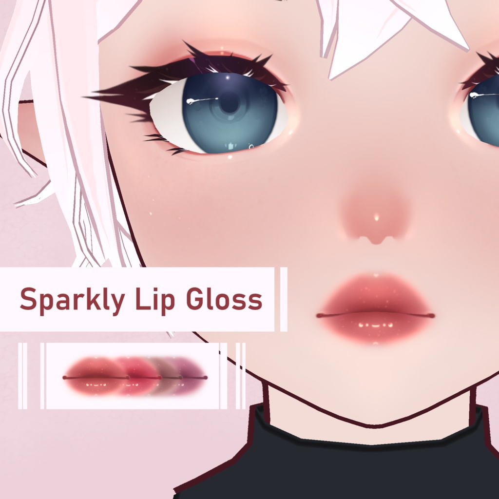 Sparkly Lip Gloss - VRoid Lip Texture Pack