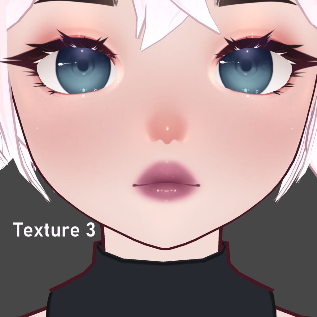 Sparkly Lip Gloss - VRoid Lip Texture Pack