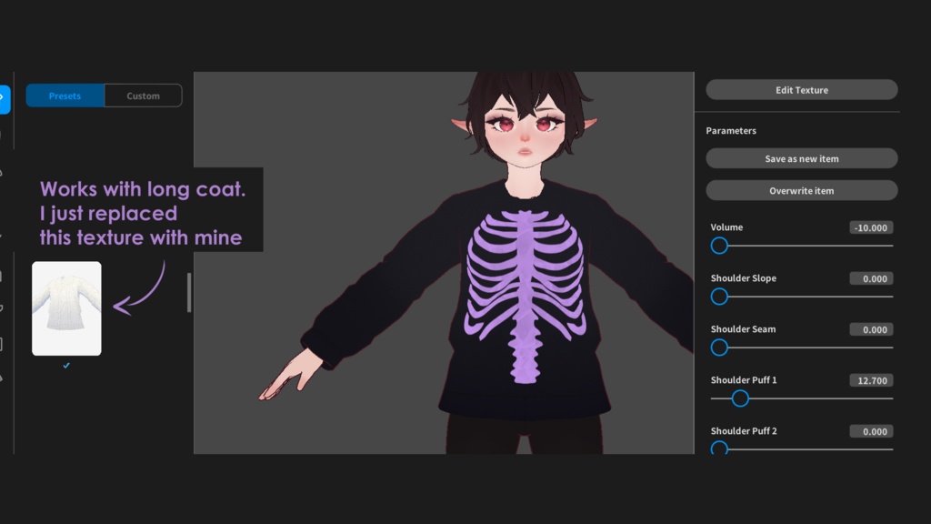 Skeletal Sweater - VRoid