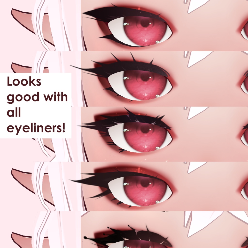 Dark Rose Eyeshadow - VRoid Texture