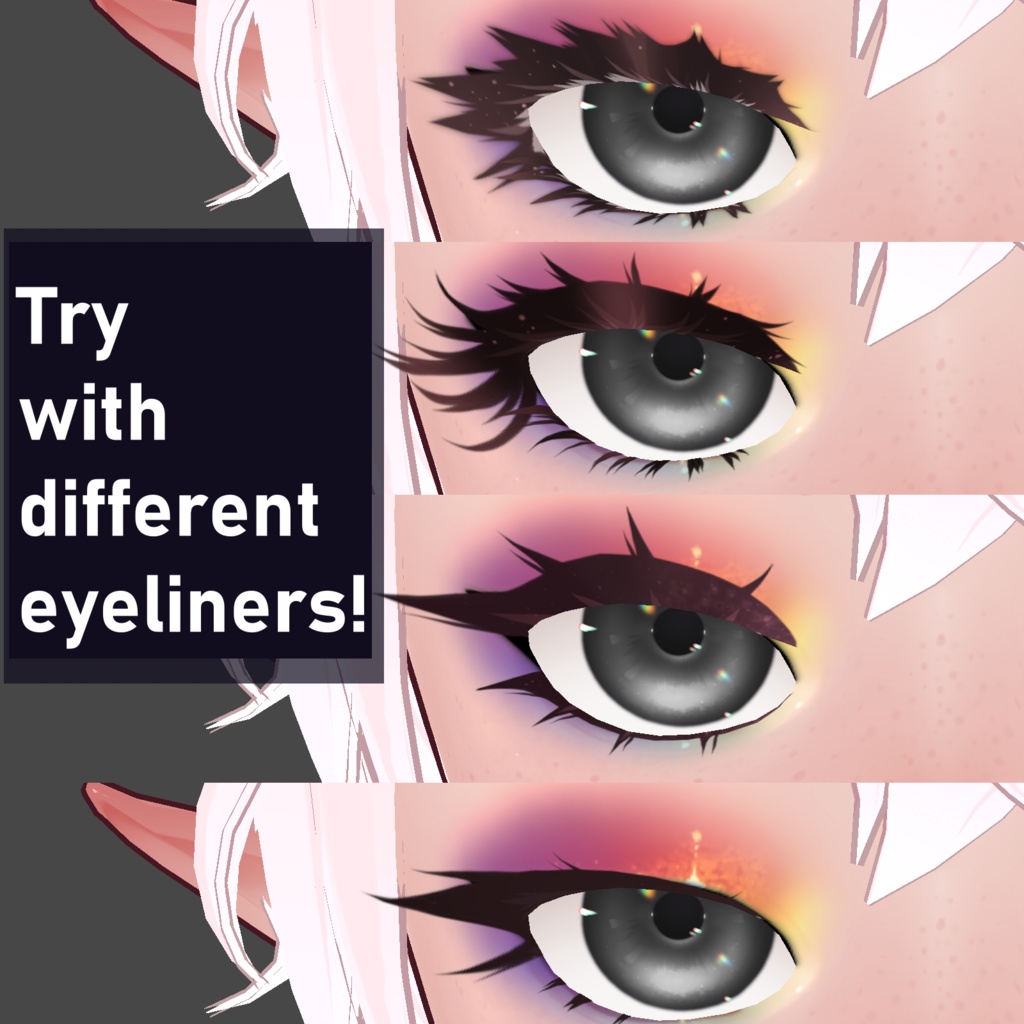 Rainbow Eyeshadow - VRoid Texture