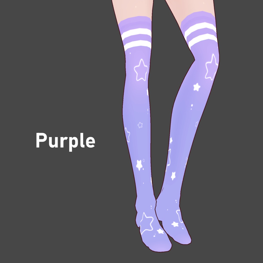 Starry Pastel Socks - VRoid Texture