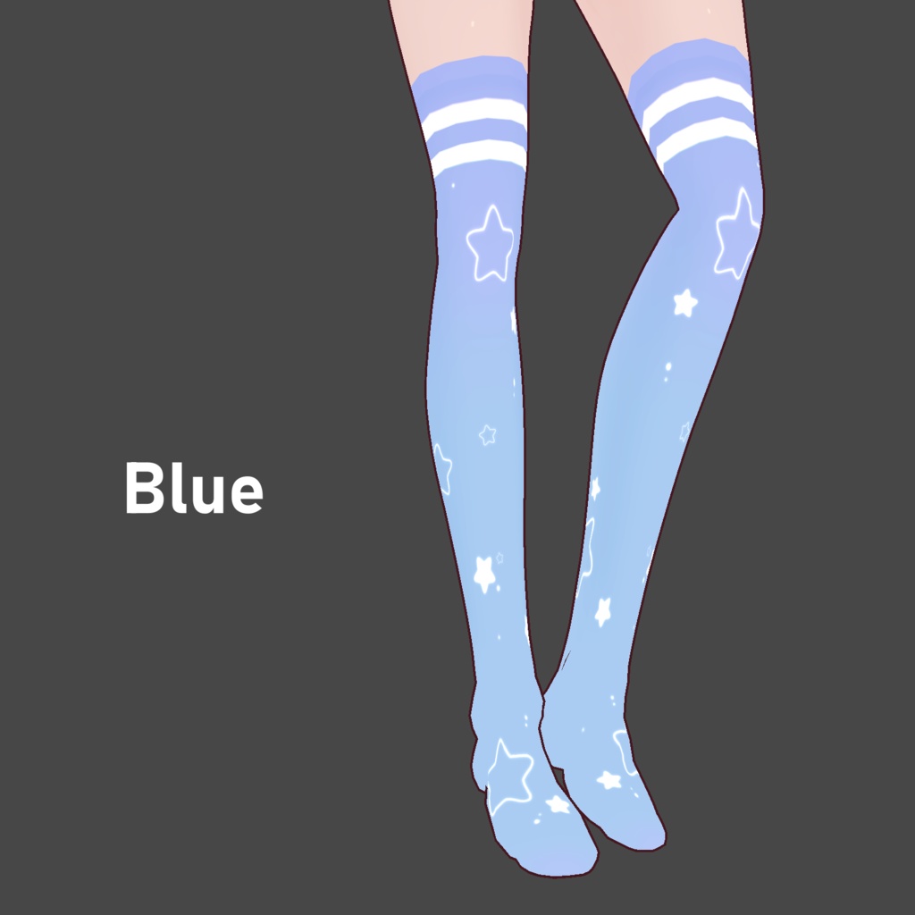 Starry Pastel Socks - VRoid Texture