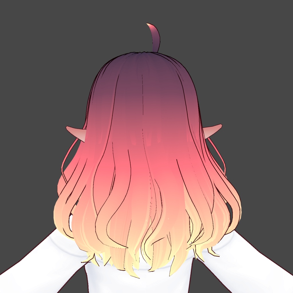 Sunset Hair - VRoid Hair Texture (with dark version!)