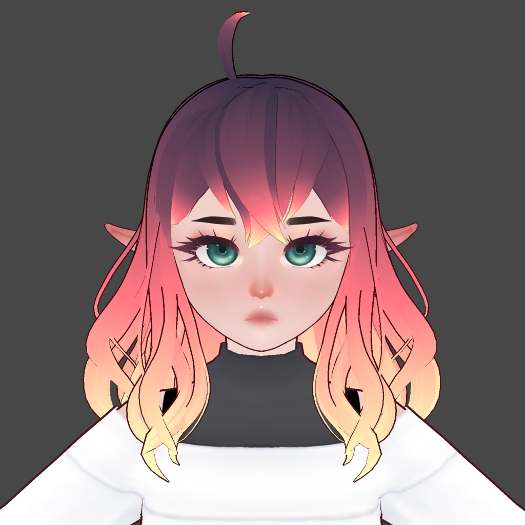 Sunset Hair - VRoid Hair Texture (with dark version!)