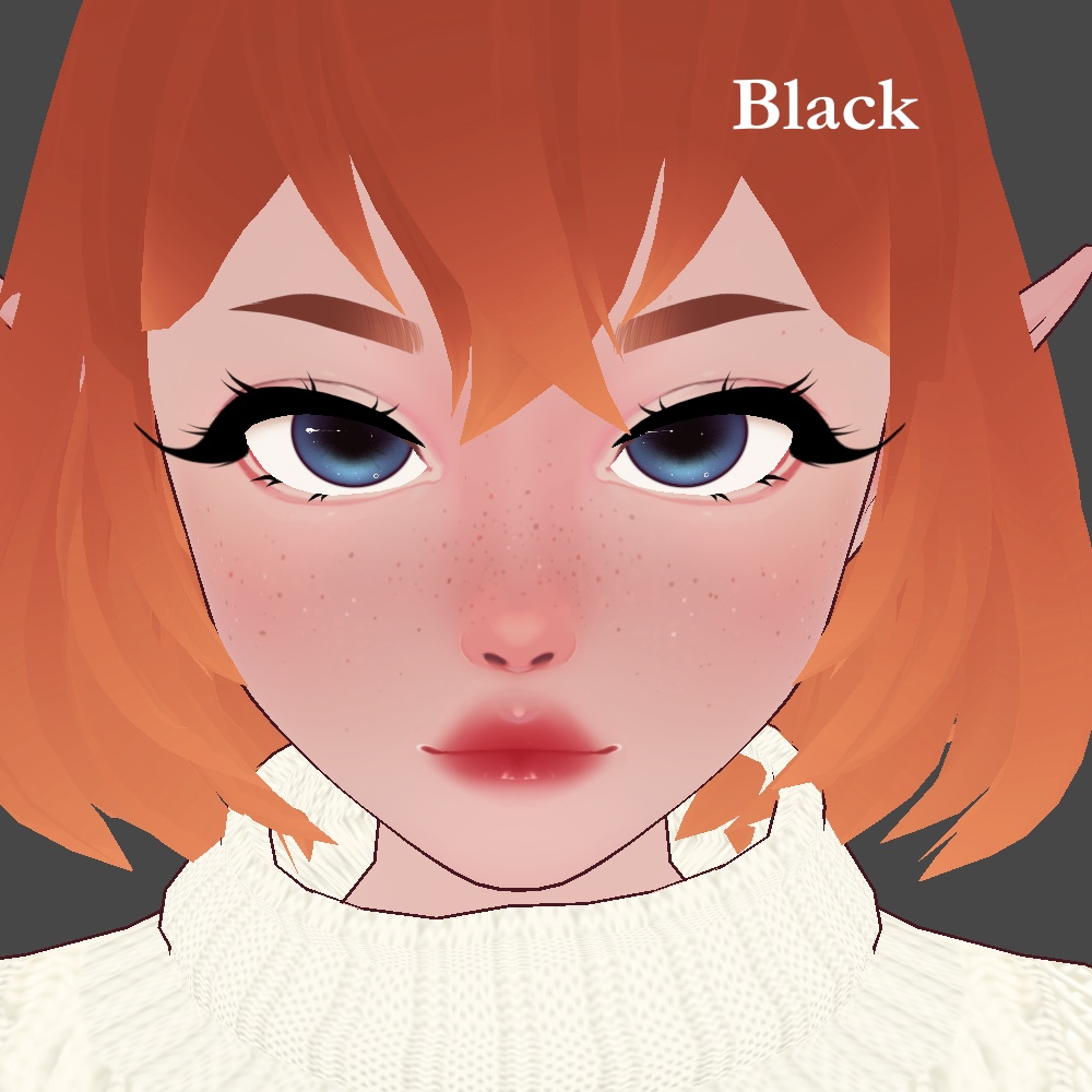 Curled Eyeliner - VRoid Texture