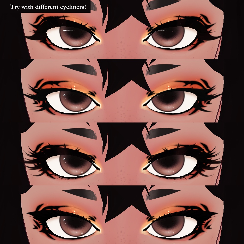 Tiger Eyeshadow - VRoid Face Overlay