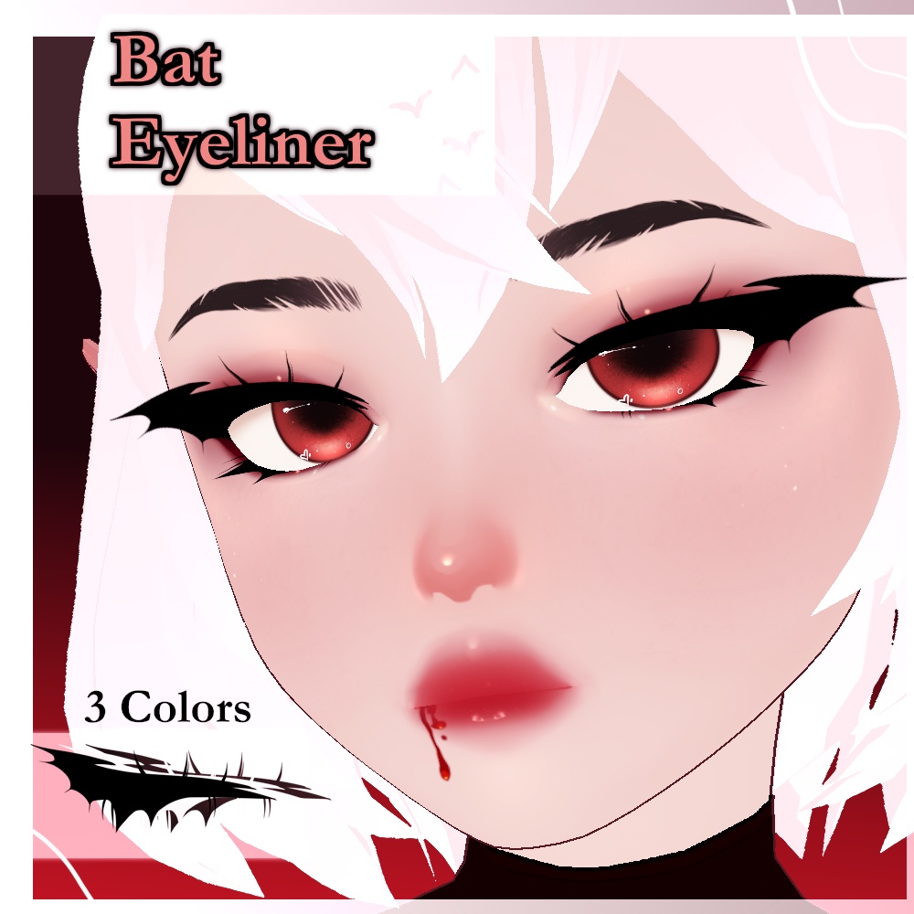 Bat Eyeliner - VRoid Texture