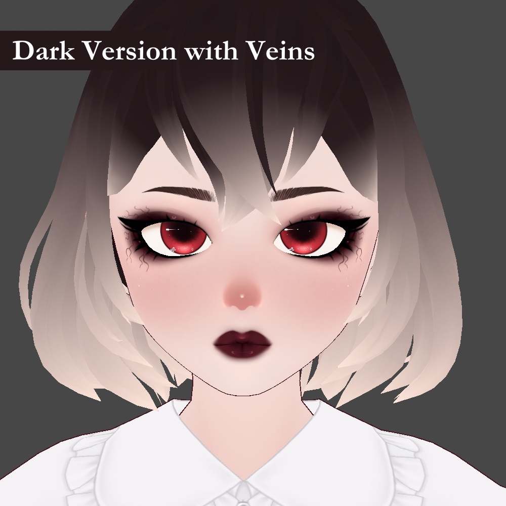 Vampire Makeup - VRoid Face Overlay