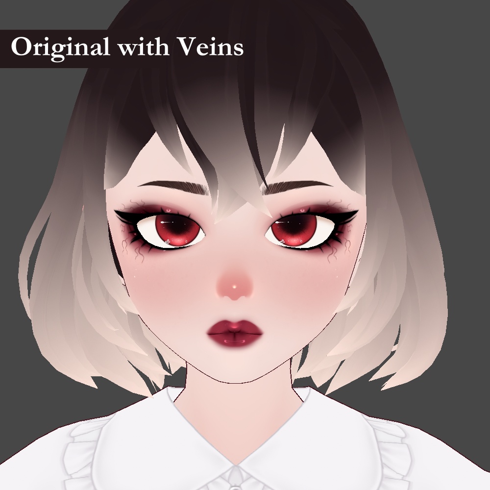 Vampire Makeup - VRoid Face Overlay