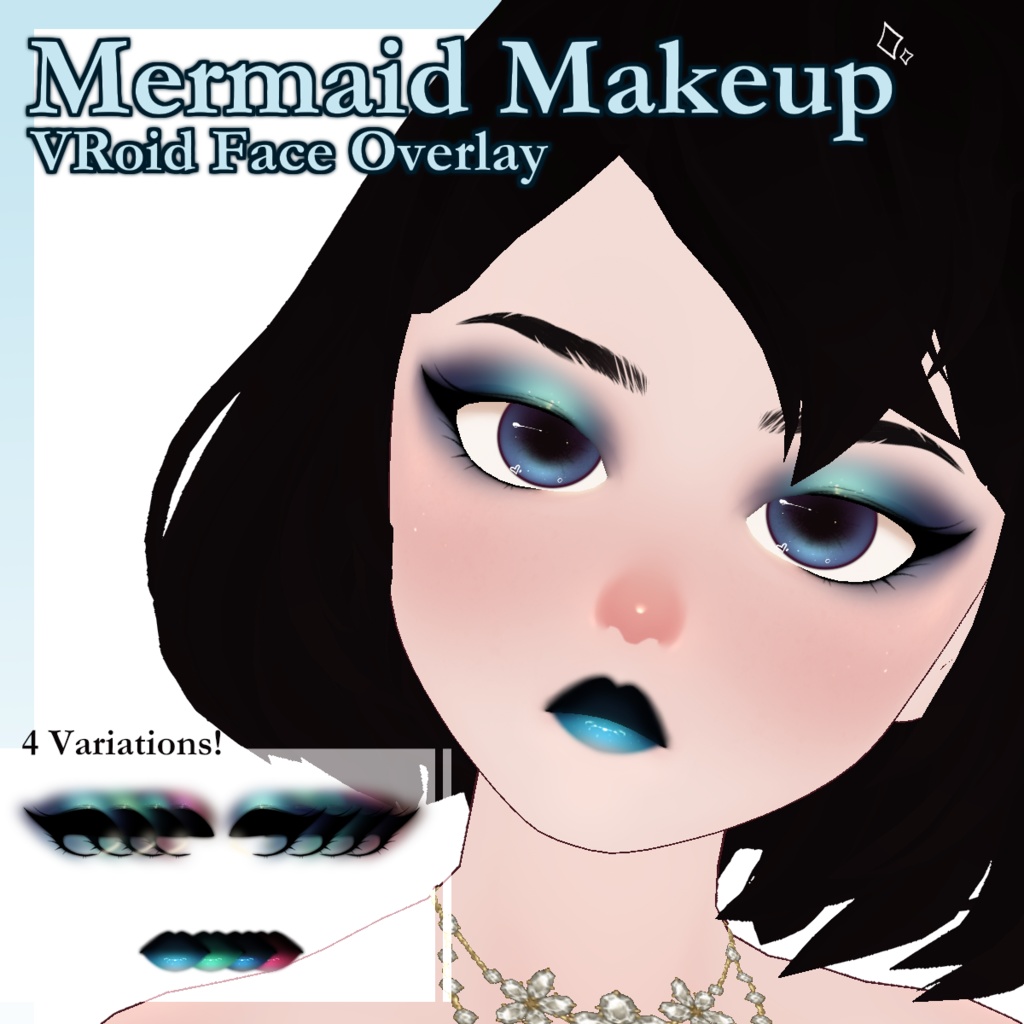 Mermaid Makeup - VRoid Face Overlay