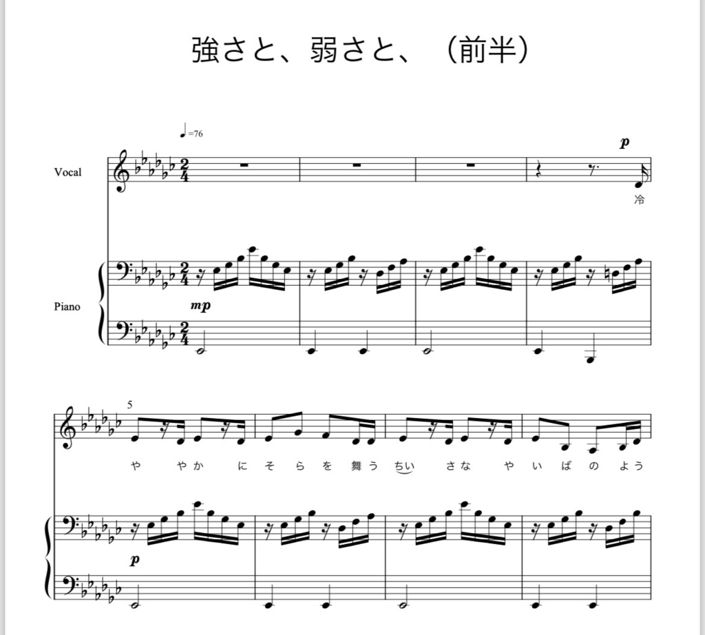 強さと、弱さと、（前半）