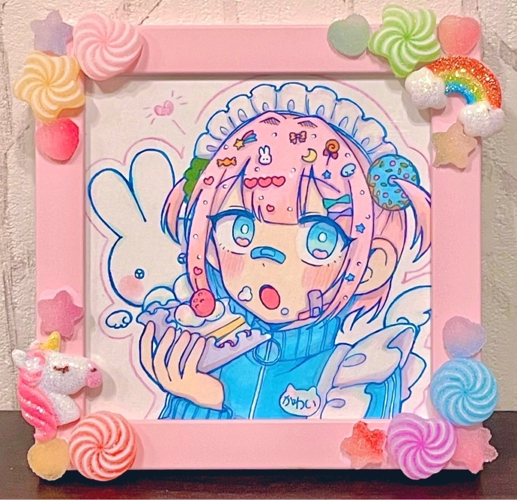 額縁付きイラスト🎀
