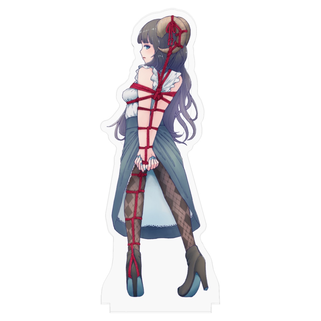 「角娘と赤い縄」アクリルフィギュア