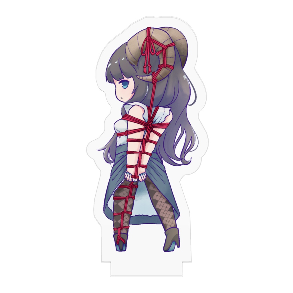「角娘と赤い縄」アクリルフィギュア