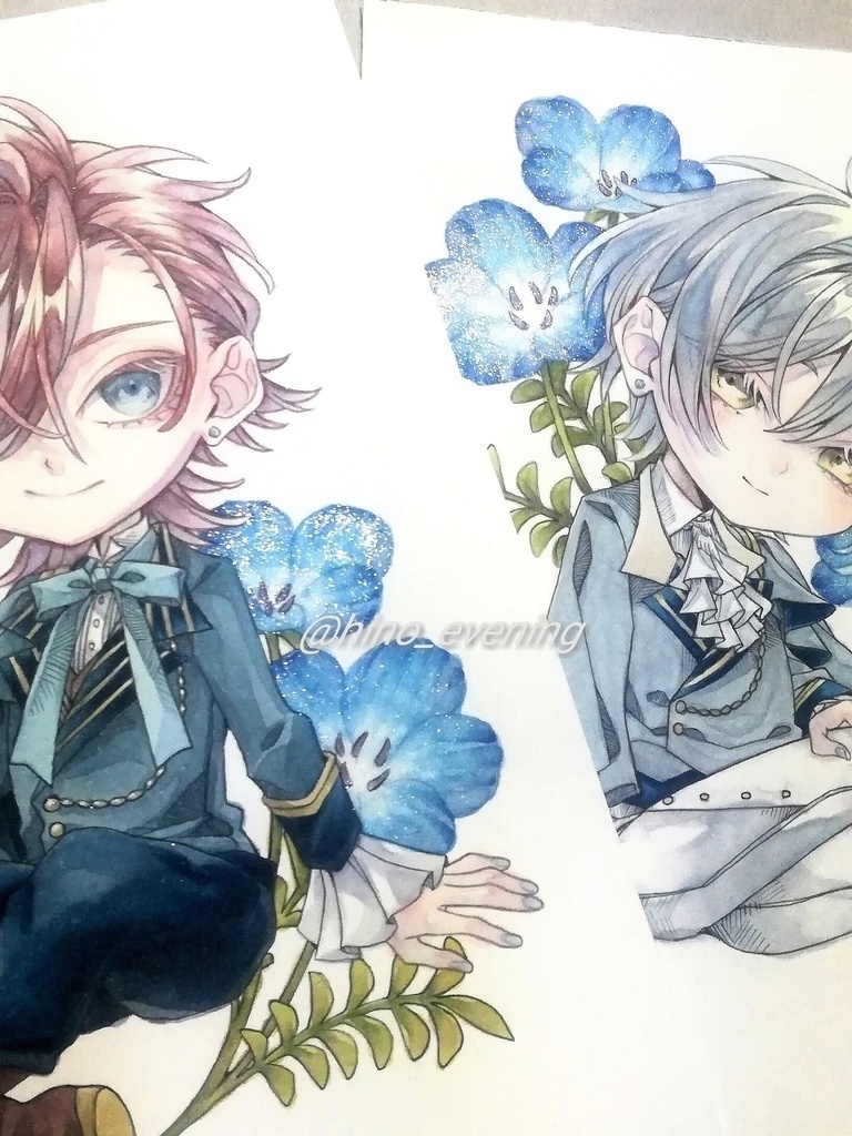 【B6原画】デフォルメルシウス【ネモフィラシリーズ】