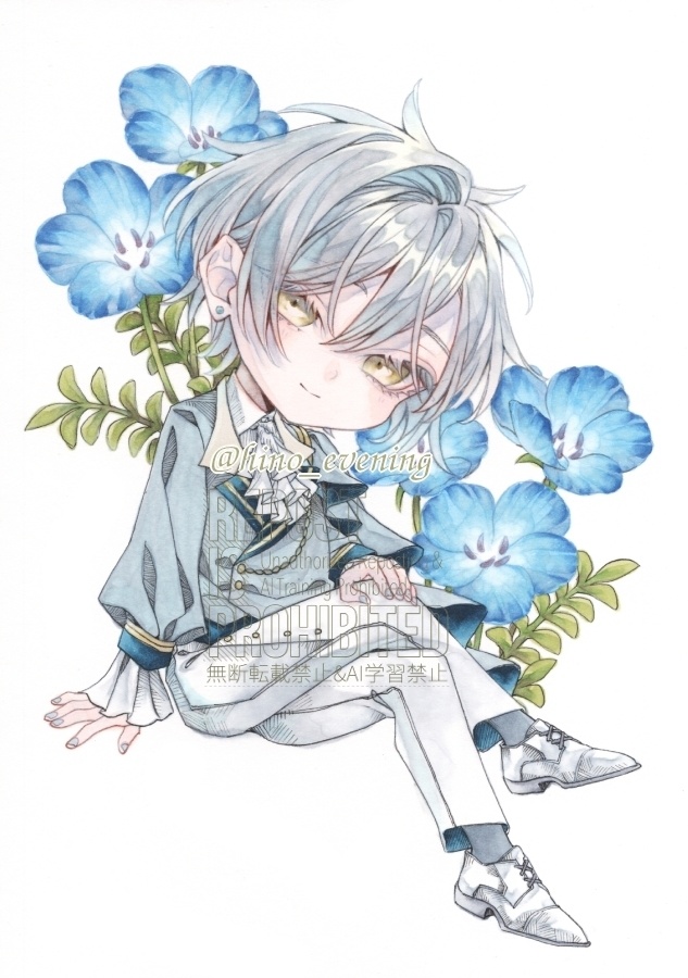 【B6原画】デフォルメルシウス【ネモフィラシリーズ】
