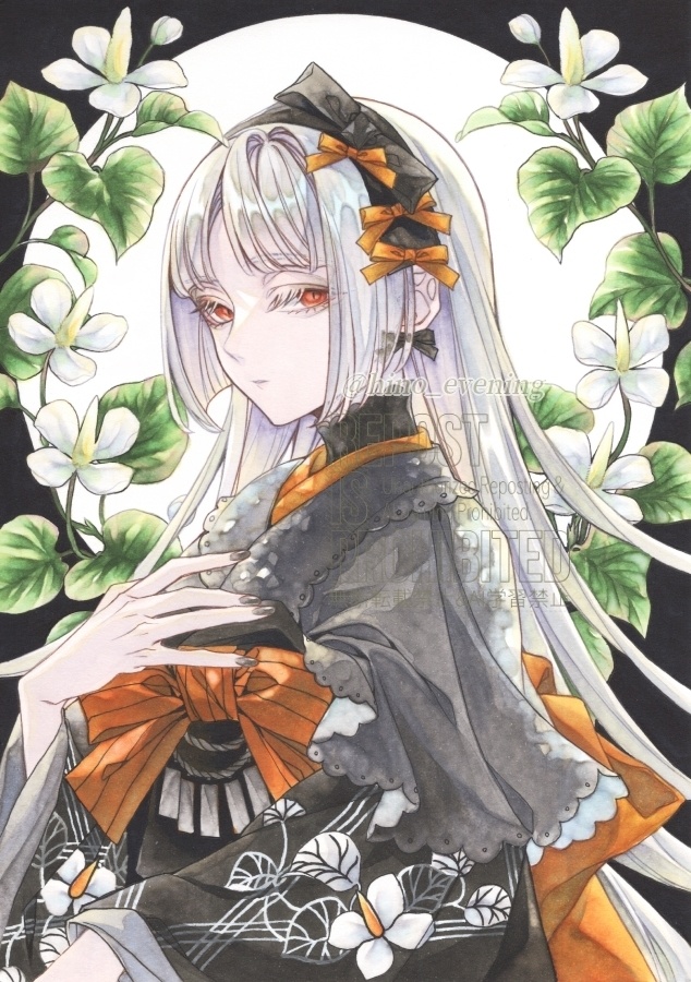 【A5原画】杏豆とドクダミ