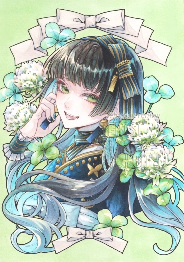 【B6原画】シロツメクサ