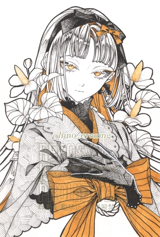 【ハガキ原画】杏豆