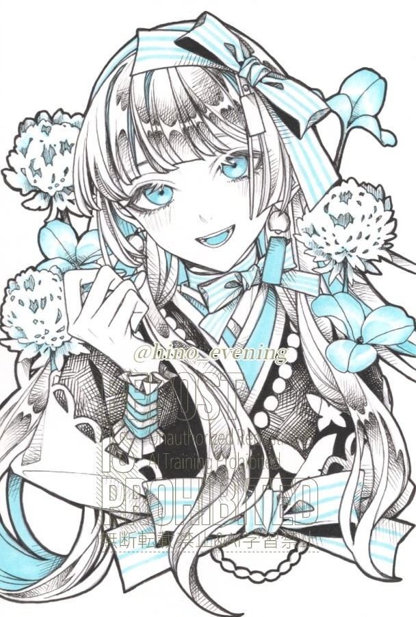 【ハガキ原画】土筆1