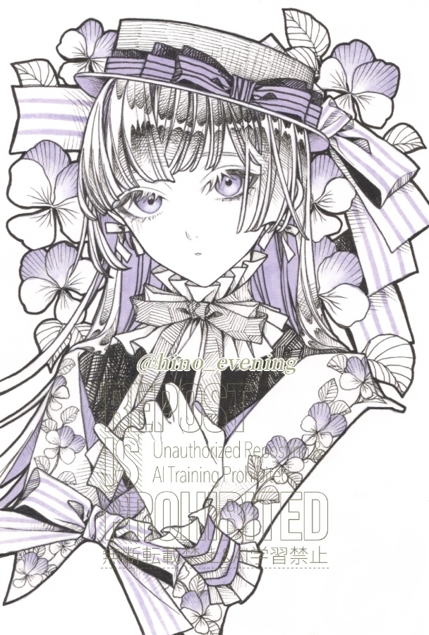 【ハガキ原画】土筆2