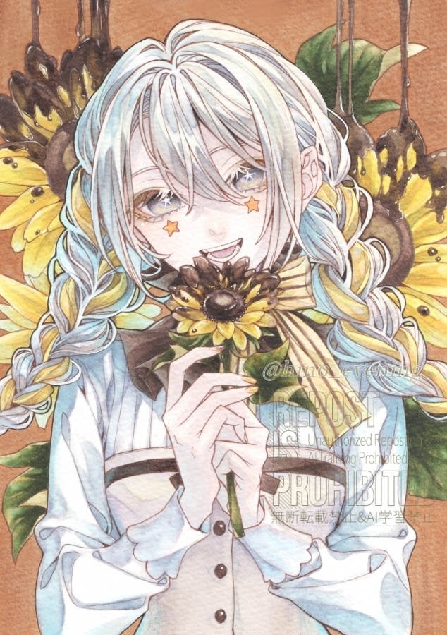 【B6原画】バレンタインマーブル