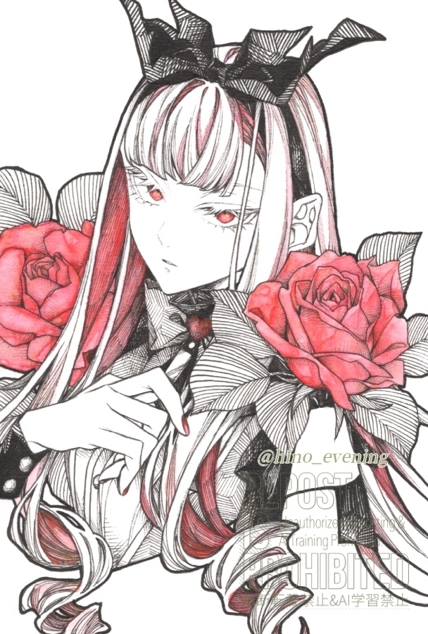 【はがき原画】アリス2(ラメ入り)