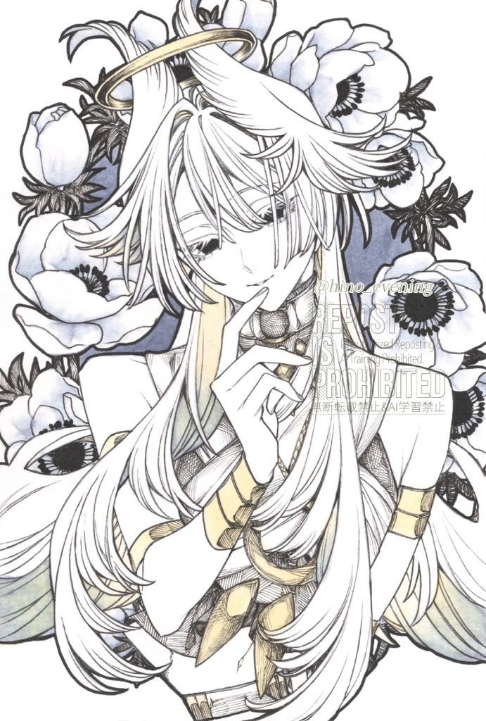 【はがき原画】無性別天使アルギュロス
