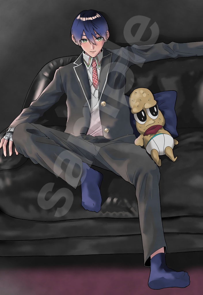 剣持刀也とピーナッツくん　ポストカード