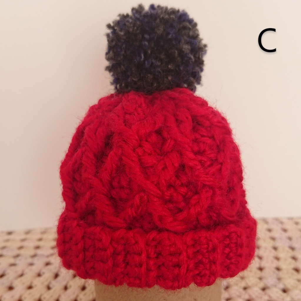 ダイヤモンドワッフル ニット帽