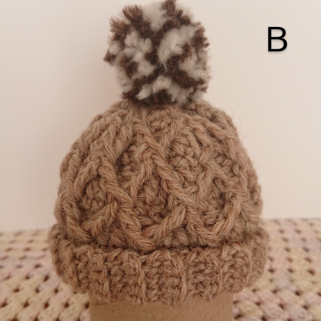 ダイヤモンドワッフル ニット帽