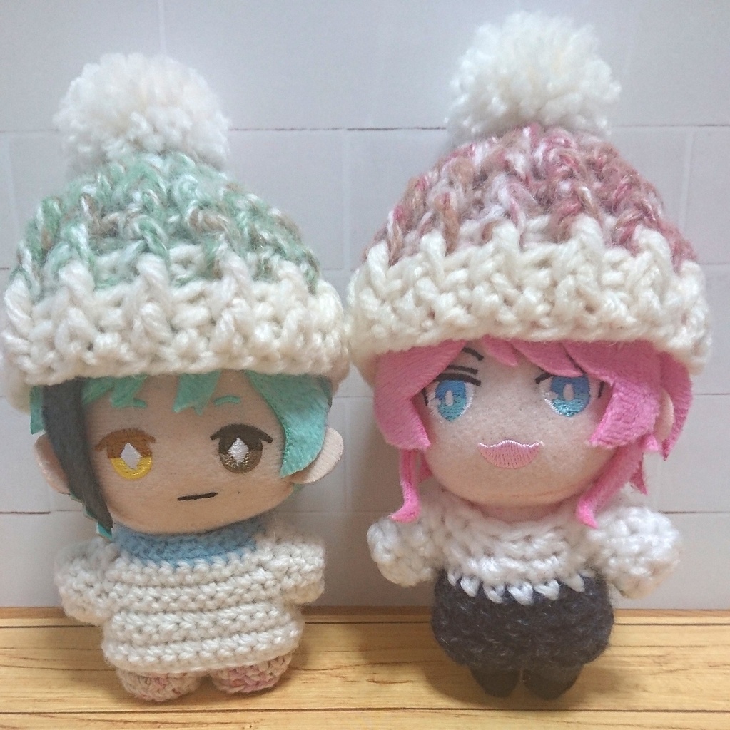 マカロンカラーニット帽