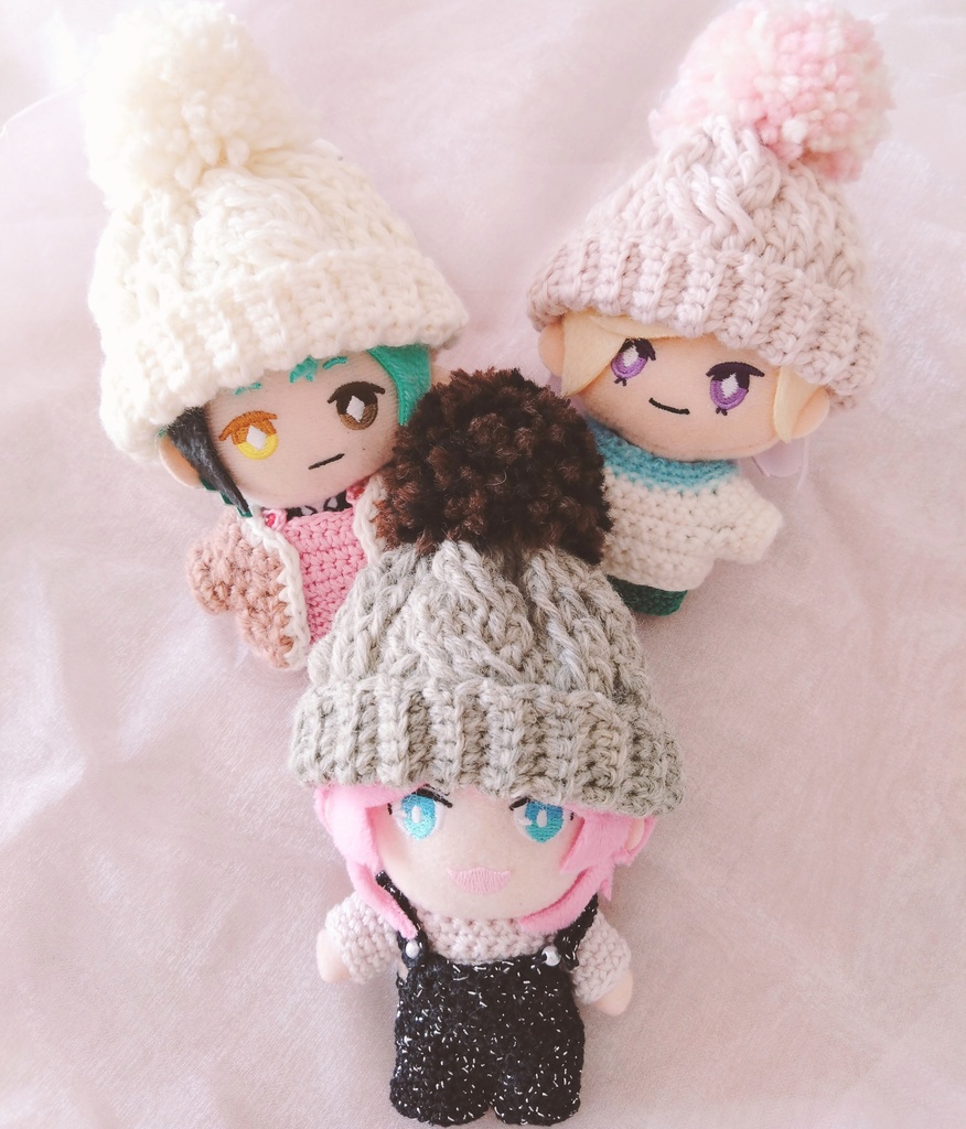 アラン模様のニット帽