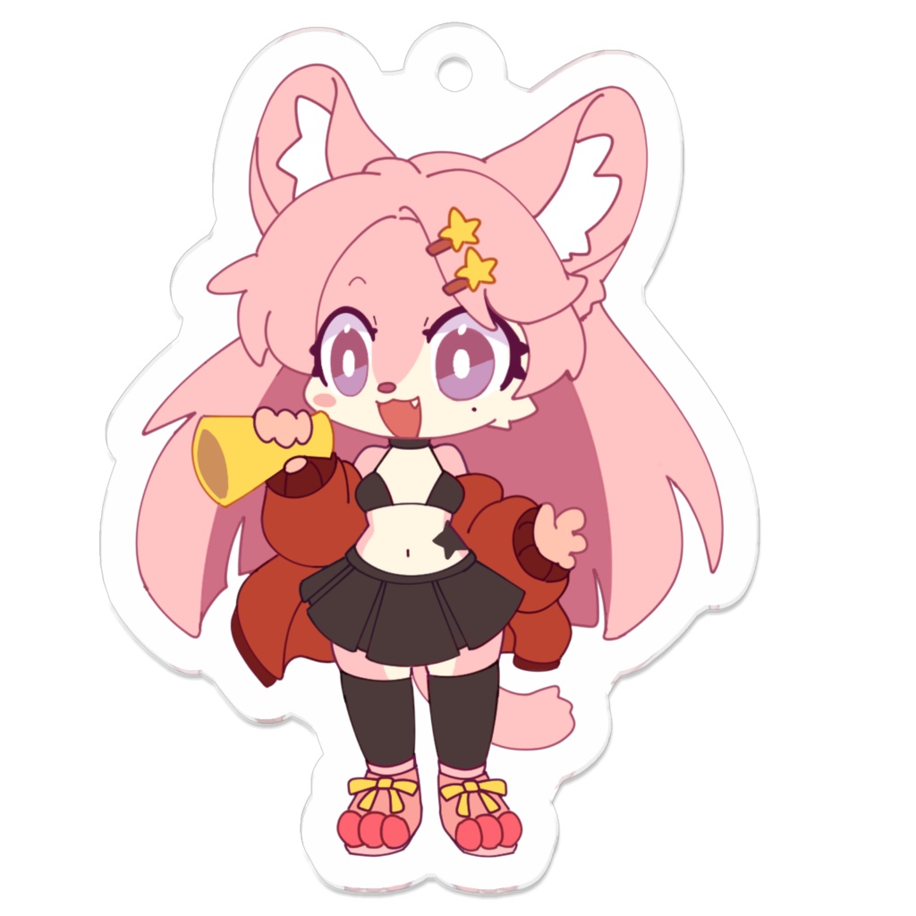 アクリルキーホルダー【メガホンガール】