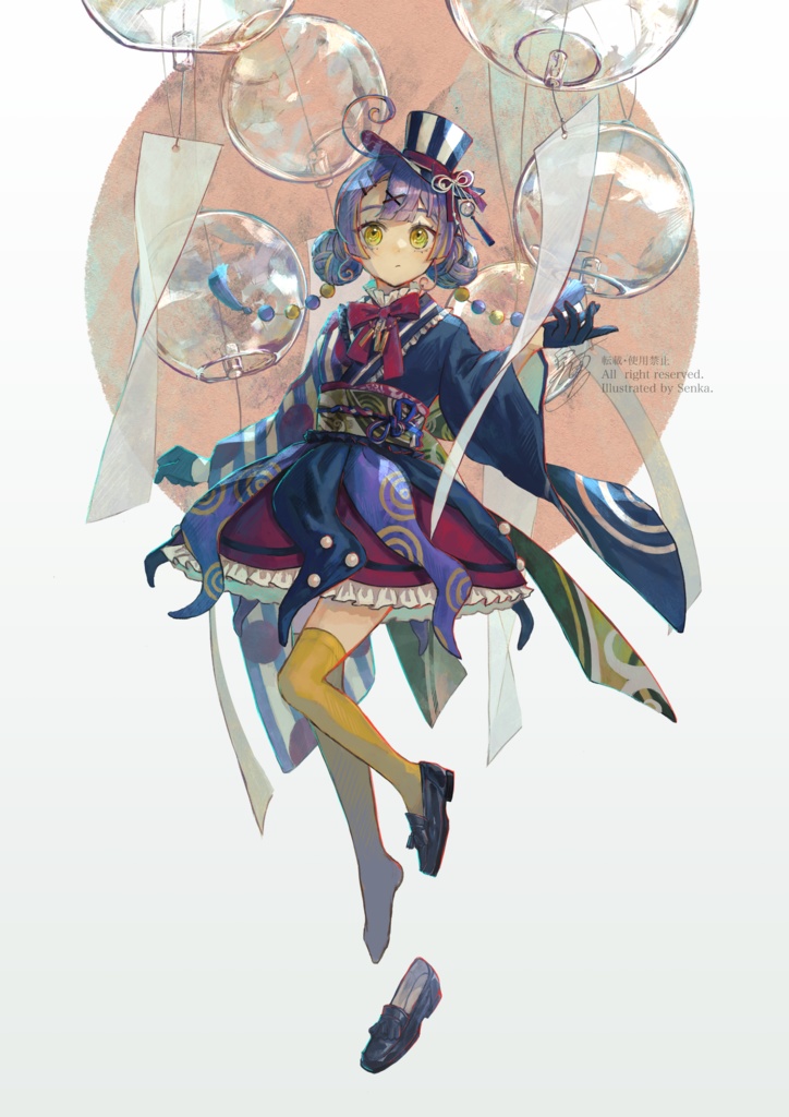 emoji展　ポストカード　🎐🌀🐙