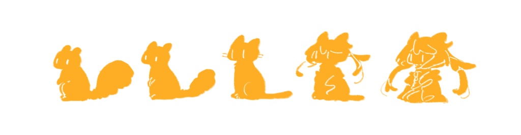 【非公式】🐿🐈🐝Tシャツ・オレンジ