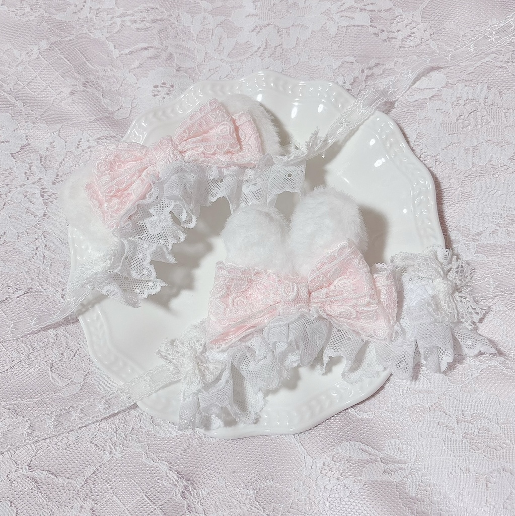 メルヘンレースヘッドドレス♡pink